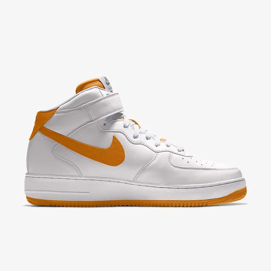 Giày Nike Air Force 1 Mid By You Nam Trắng Cam